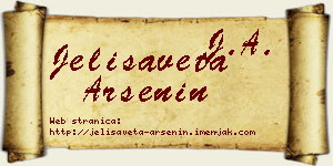 Jelisaveta Arsenin vizit kartica